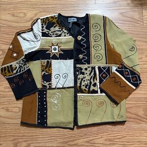 Vintage Indigo Moon Blazer 12P